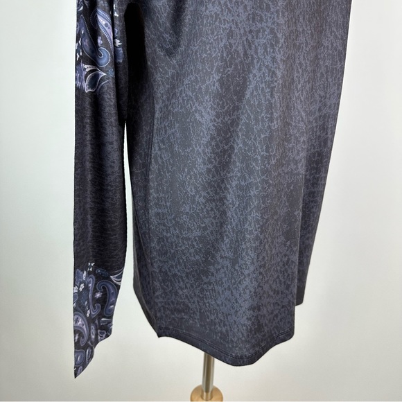 Soft Surroundings Blue Printed Turtleneck Medium - Picture 7 of 15